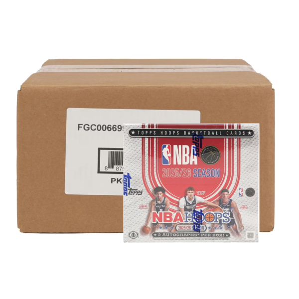 2025-26 Topps NBA Hoops Basketball Hobby Jumbo 8-Box Case