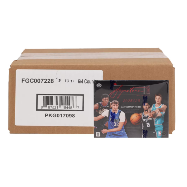 2025-26 Topps Signature Class Basketball Jumbo Hobby 6-Box Case