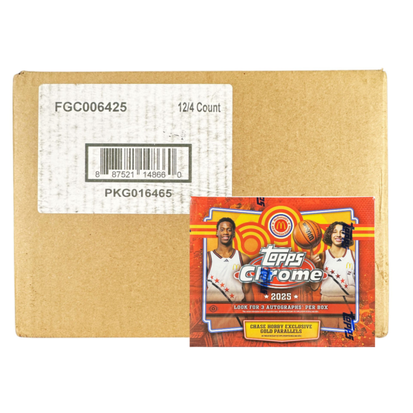 2025 Topps Chrome Mcdonald's All American Basketball Hobby 12-Box Case