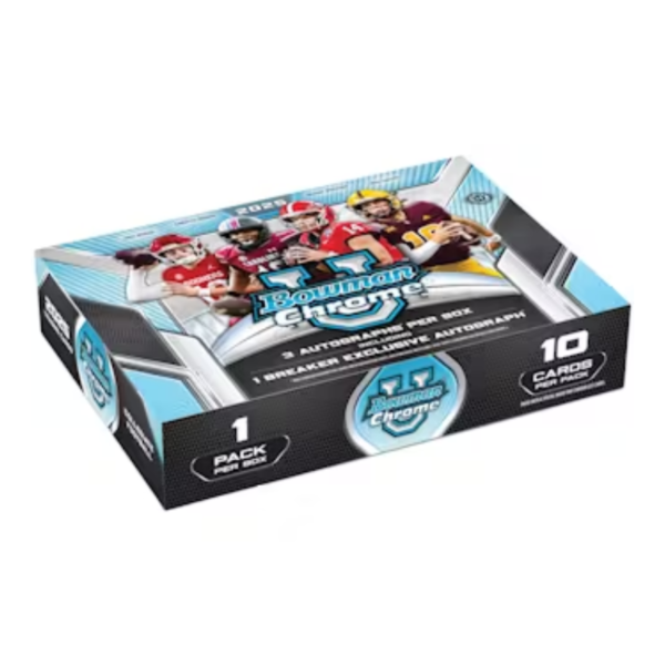 2025 Bowman University Chrome Football Breaker’s Delight Box