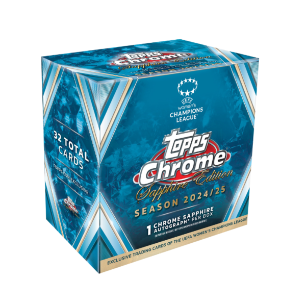2024/25 Topps Chrome Sapphire UEFA Women’s Champions League Soccer Hobby Box