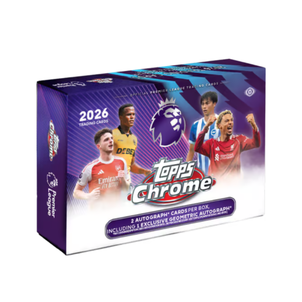 2026 Topps Chrome Premier League EPL Soccer Breaker’s Delight Box